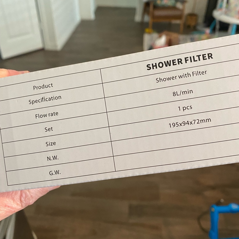 Kinder Gray Shower Filter